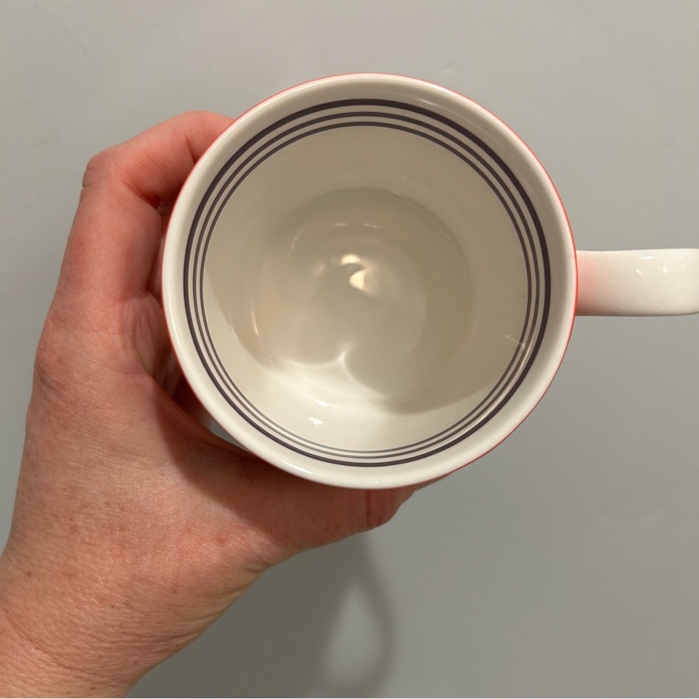 Kate Spade Lenox To The Letter Red and Purple Striped Mug with Initial “K” - Picture 6 of 7